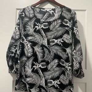 Black and White Summer Top